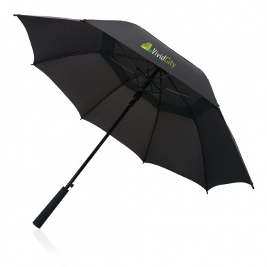 Logo trade promotional item photo of: Swiss peak AWARE™ Tornado 23” storm umbrella