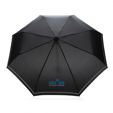 Logo trade promotional gift photo of: 20.5"Impact AWARE™ RPET 190T pongee mini reflective umbrella