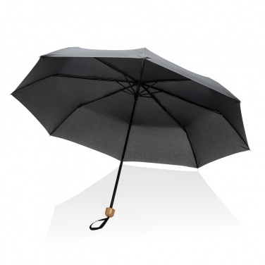 Logotrade promotional merchandise image of: 20.5" Impact AWARE™ RPET 190T Pongee bamboo mini umbrella