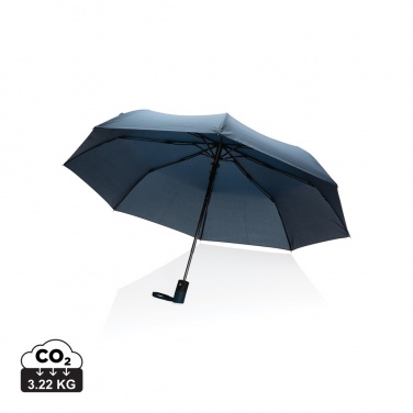 Logo trade promotional items picture of: 21" Impact AWARE™ RPET 190T mini auto open umbrella