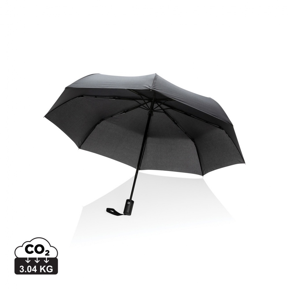 Logo trade promotional products image of: 21" Impact AWARE™ RPET 190T auto open/close umbrella