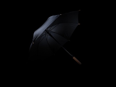 Logotrade corporate gift image of: 23" Impact AWARE™ RPET 190T auto open bamboo umbrella