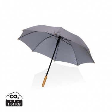 Logotrade promotional giveaway picture of: 23" Impact AWARE™ RPET 190T auto open bamboo umbrella