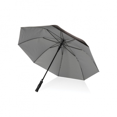 Logo trade corporate gift photo of: 27" Impact AWARE™ RPET 190T dual colour auto open umbrella