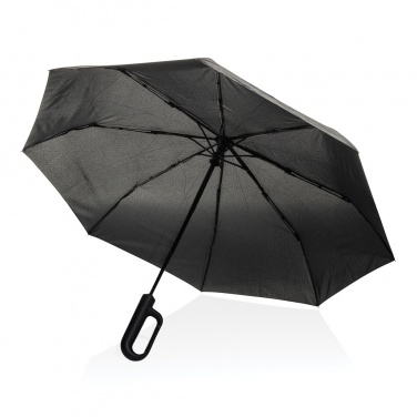 Logotrade promotional products photo of: Yara 21" AWARE™ RPET solid colour umbrella with carabiner