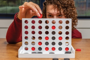 Logo trade promotional products picture of: Connect four wooden game