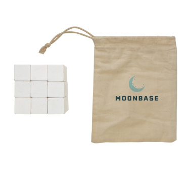 Logo trade promotional gifts image of: Wooden brain game in canvas pouch