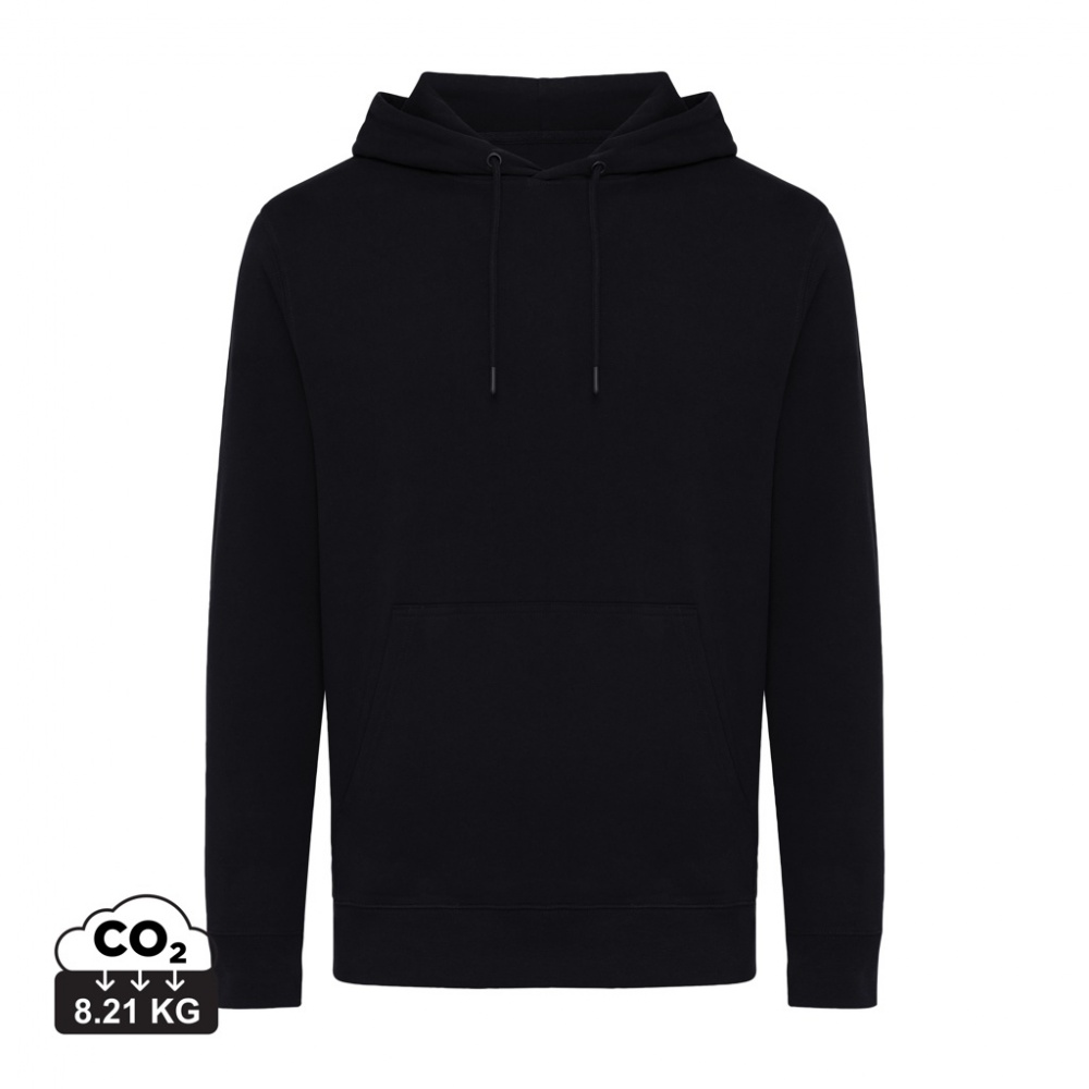 Logo trade corporate gift photo of: Iqoniq Rila lightweight recycled cotton hoodie