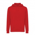 Iqoniq Rila lightweight recycled cotton hoodie, red