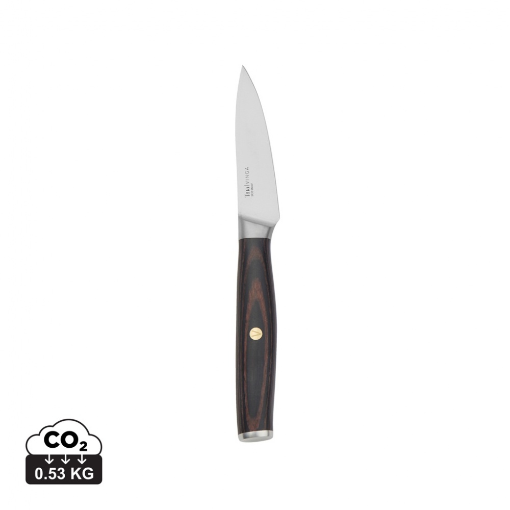 Logotrade promotional product picture of: VINGA Tara RCS recycled steel paring knife