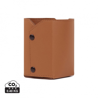 Logo trade promotional gifts image of: VINGA Timo PU RCS RPET pen holder