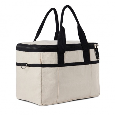 Logo trade promotional gifts image of: VINGA Volonne AWARE™ recycled canvas cooler basket