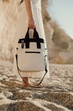 Logo trade promotional merchandise photo of: VINGA Volonne AWARE™ recycled canvas cooler tote bag