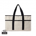 VINGA Volonne AWARE™ recycled canvas beach bag, off white