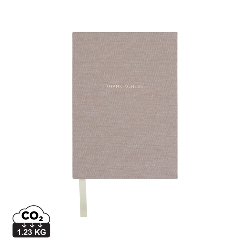 Logo trade promotional product photo of: VINGA Thankfulness GRS recycled paper journal