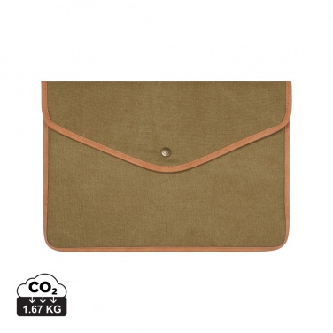 Logo trade promotional products picture of: VINGA Bosler GRS recycled canvas 14" laptop sleeve