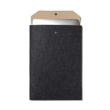 Logo trade promotional gift photo of: VINGA Albon GRS recycled felt 17" laptop sleeve