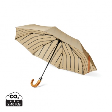 Logo trade advertising products picture of: VINGA Bosler AWARE™ recycled pet 21" foldable umbrella