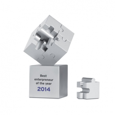 Logo trade business gifts image of: Metal 3D puzzle