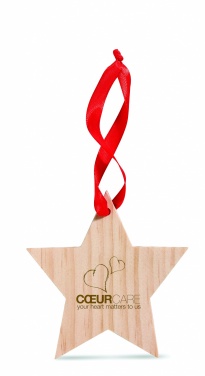 Logo trade promotional products picture of: Star shaped hanger