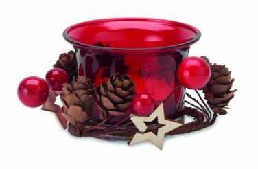 Logo trade promotional giveaways picture of: Christmas candle holder