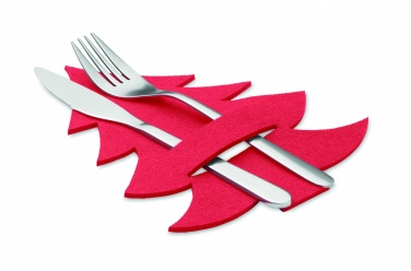 Logotrade advertising products photo of: RPET felt cutlery holder set