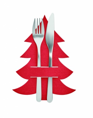 Logo trade advertising products picture of: RPET felt cutlery holder set
