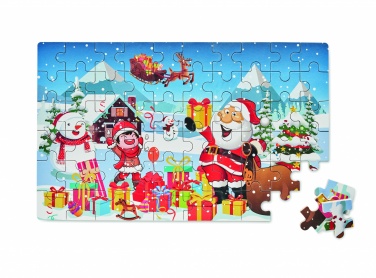 Logo trade promotional gift photo of: Wooden Christmas puzzle