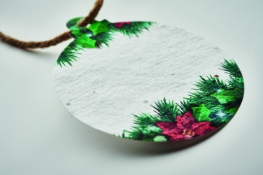 Logo trade promotional merchandise picture of: Seed paper Xmas ornament