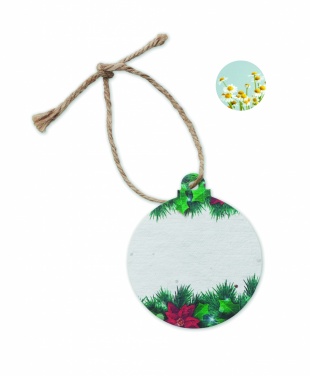 Logotrade advertising product picture of: Seed paper Xmas ornament