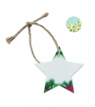 Logotrade promotional merchandise picture of: Seed paper Xmas ornament