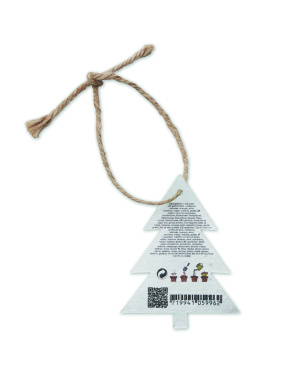 Logotrade business gift image of: Seed paper Xmas ornament