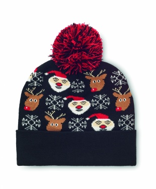 Logo trade promotional gifts image of: Christmas knitted beanie