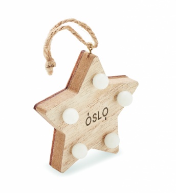 Logotrade corporate gifts photo of: Wooden weed star with lights