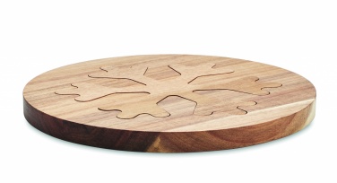 Logotrade business gifts photo of: Acacia wooden pot holders set