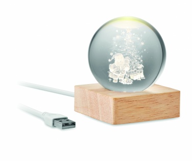 Logo trade promotional products image of: Christmas LED crystal ball