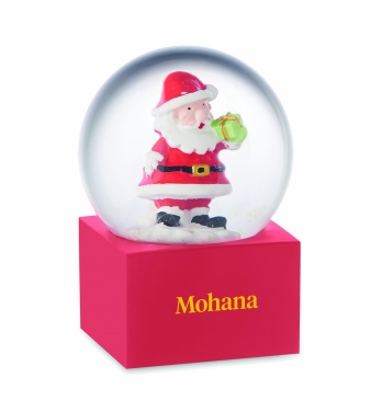 Logo trade advertising products image of: Small snow ball glass ornament