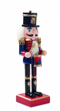 Logo trade promotional giveaways image of: Nutcracker character in wood