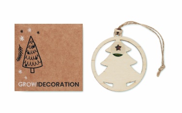 Logo trade corporate gift photo of: Wooden tree shape hanger