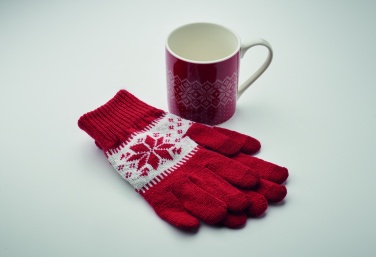 Logotrade advertising products photo of: Winter gift mug and gloves set