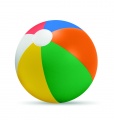 Inflatable beach ball, Multicolour