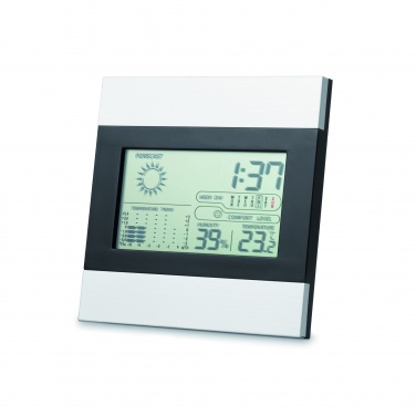 Logo trade business gifts image of: Weather station and clock