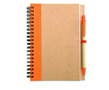 Logo trade promotional giveaway photo of: B6 recycled notebook with pen