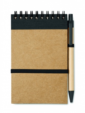 Logotrade promotional giveaways photo of: A6 recycled notepad with pen