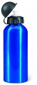 Single-walled 600 ml aluminum bottle, Blue