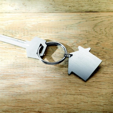 Logo trade promotional merchandise image of: Metal key holder house Lahti