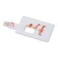 Creditcard. USB flash 16GB, White