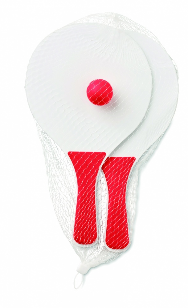 Logo trade promotional giveaways image of: Small Beach tennis set