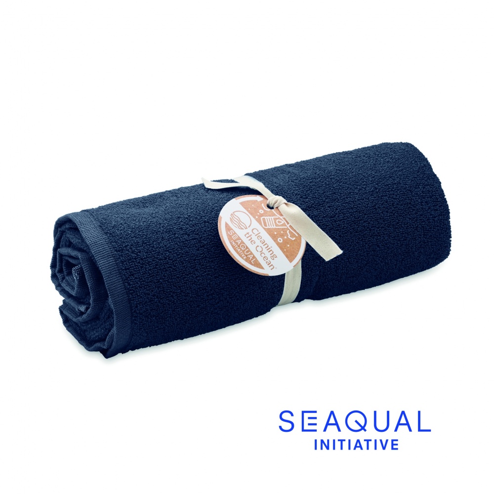 Logo trade business gift photo of: SEAQUAL® towel 100x170cm