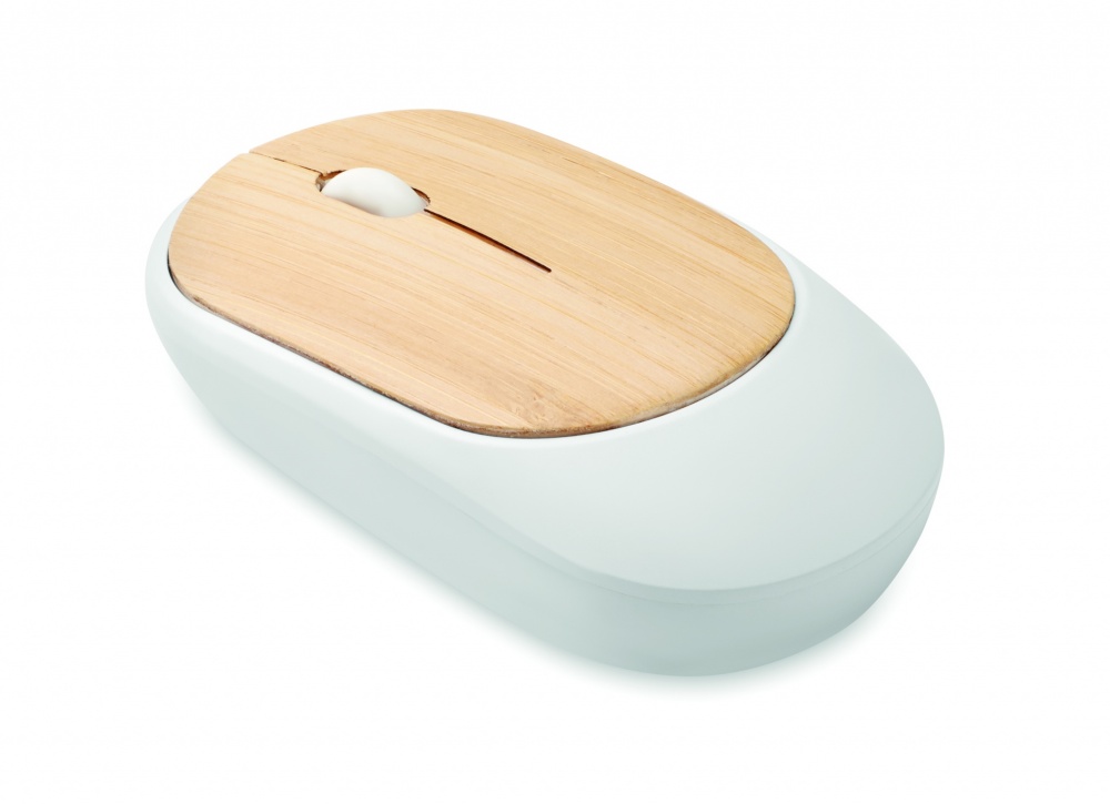 Logo trade promotional items picture of: Wireless mouse in bamboo